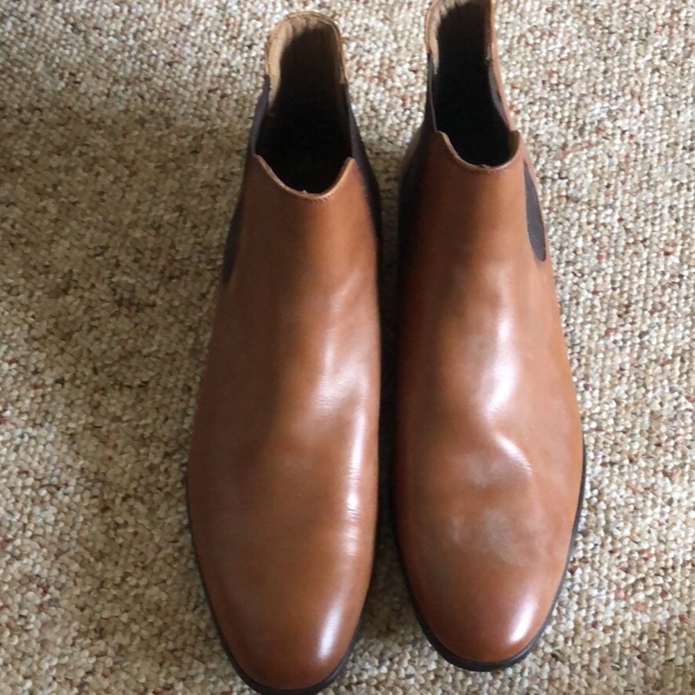 Leather boots